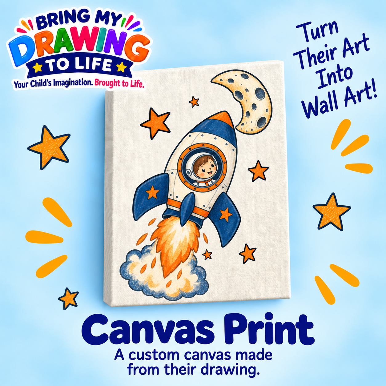 Custom canvas art example artwork