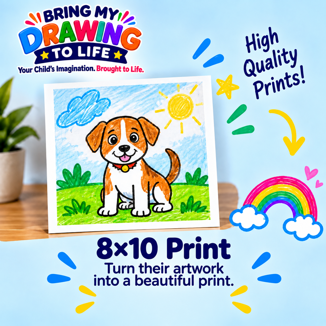 Custom 8×10 art print example artwork
